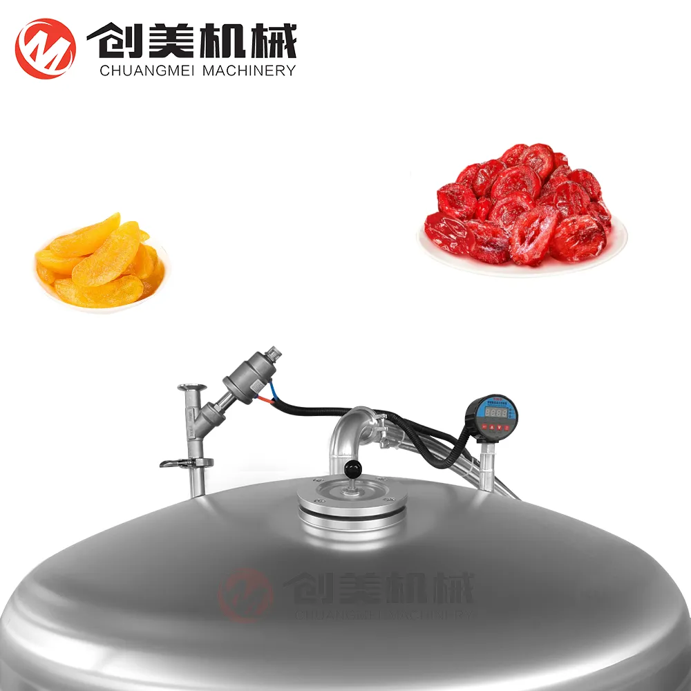 Preserved Fruit Sugar Dipping Machine for Dates Hawthorn Plums etc. - Vacuum Melting Kettle - foodmachtech